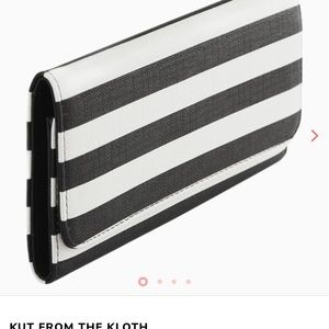 Black & White Striped Kut from the Kloth Wallet